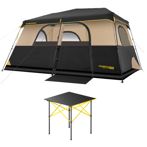 FanttikOutdoor Zeta C8 Pro Max Instant Cabin Tent & FanttikOutdoor Zeta V11 Pro Large Camping Table