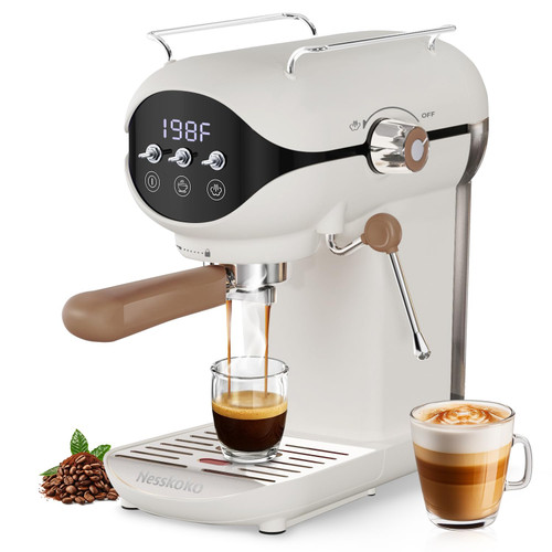 Espresso Machine with Steam Milk Frother Semi Automatic 20 Bar