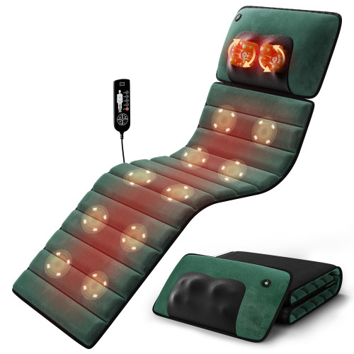 Full Body Massage Mat with Heat, Detachable Massager Pad Deep Tissue Pain Relief