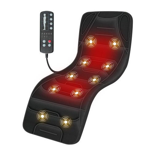 COMFIER Full Body Massage Mat with Heat, Back Massager with 10 Vibration Motors, 4 Heating Zones