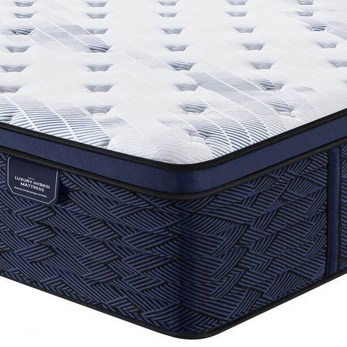 Coolvie 14 Inch Full Mattress, Luxury Euro Top Hybrid with Latex-Enhanced & Gel Foam for Contouring Support