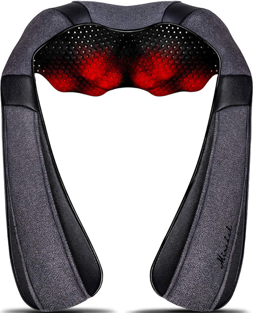 Electric Shiatsu Shoulder & Back Massager with Heat, Fathers Day Dad Gifts for Husband Men (NOT Cordless)