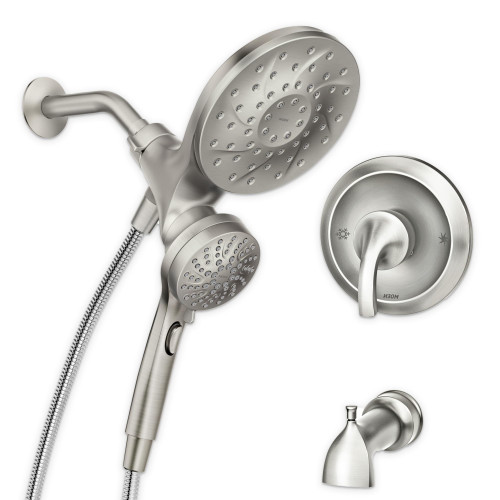 Handshower and Rainfall Shower Head Trim Combo