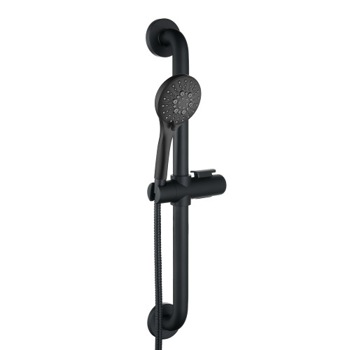 Steel Slide Bar Grab Rail Set Ada Compliant, 5-Spray Handshower