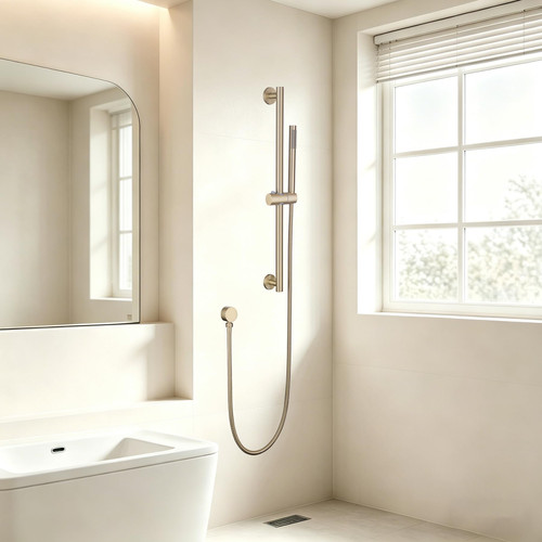 Shower Head with Slide Bar Combo, 26.38-Inch Adjustable Height