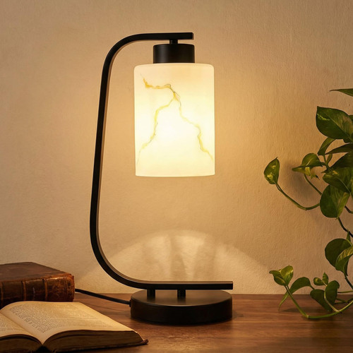 Bedside Nightstand Lamp for Bedroom, Living Room, Office, E26 Base