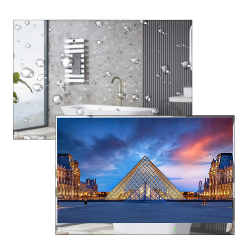 elecsung 22 inch Bathroom TV, Waterproof Smart Mirror TV ATSC Tunner Android 11.0 for Hotel Shower Spa,Built-in Speakers,Wi-fi and Bluetooth, HYM22A, Model 2026