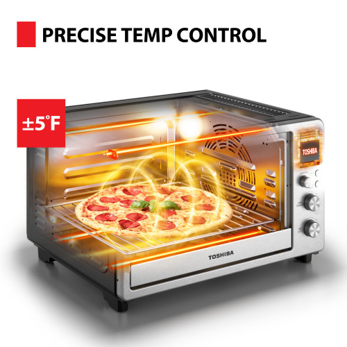 TOSHIBA ChefFry Air Fryer Toaster Oven Combo with Toast