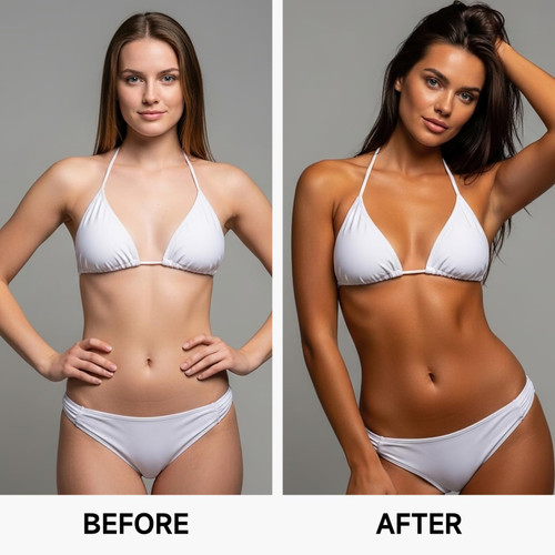 Professional Sunless Tanning Solution, Deep Natural Bronze Glow,