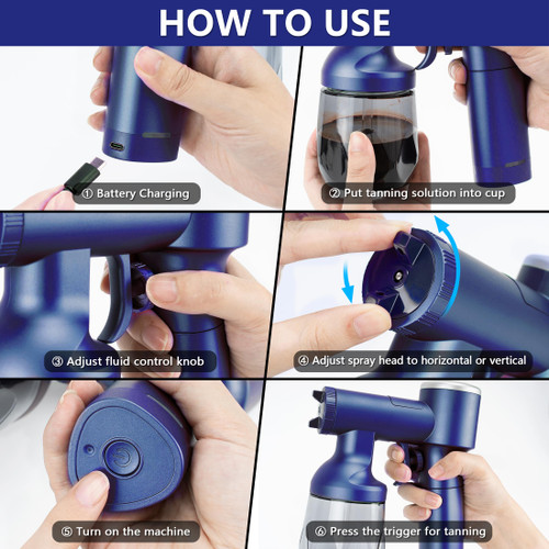 Spray Tan Machine Rechargeable Handheld Travel