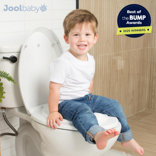 Toilet Seat with Built-in Potty & Splash Guard for Toddler Training