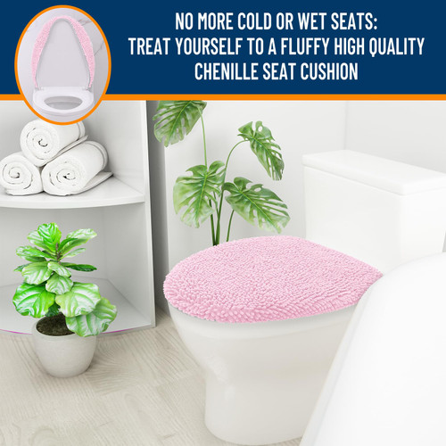 Bathroom Toilet Lid Cover, Machine Washable Seat