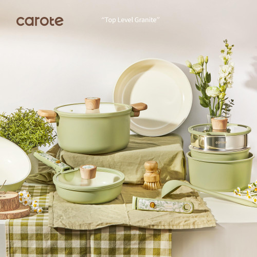 CAROTE 25-Piece Ceramic Cookware Set