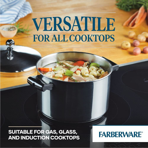 Farberware Classic Stainless Steel Cookware Pots and Pans Set
