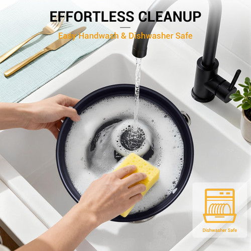 Ammeloo 21 Pcs Pots and Pans Set Non Stick with Detachable Handle & Grill Pan, Induction Ceramic Cookware Set