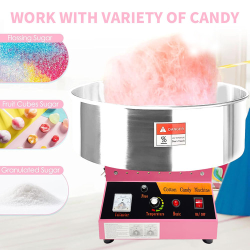 Cotton Candy Machine Commercial, 20" Electric Cotton Candy Maker