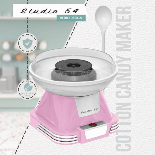 Retro Cotton Candy Machine with 5 Jars (11oz Each) Floss Sugar
