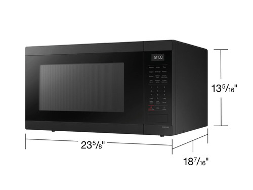 Countertop Microwave with Sensor Cooking, Matte Black Stainless Steel