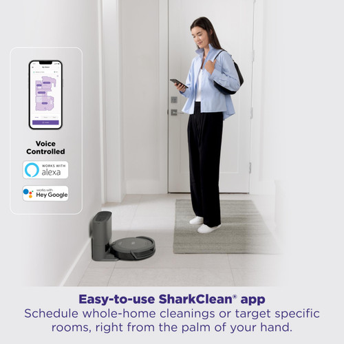 Shark Navigator Robot Vacuum and Self-Empty Base with Bagless 60-Day Capacity Self-Empty Base, SmartPath Navigation