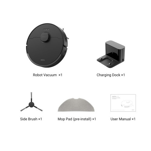Mova S10 Robot Vacuum Cleaner with 7000Pa Suction, 260 Mins Run Time, Liftable Brush, Self-Charging Robotic Vacuum Cleaner for Home