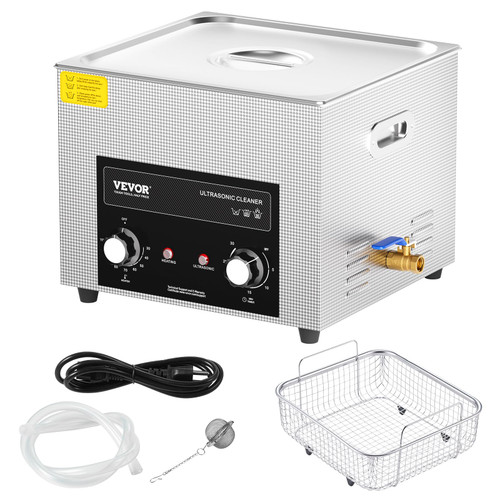 Sonic Cleaner with Heater Timer & Basket, Professional Digital Sonic Cavitation