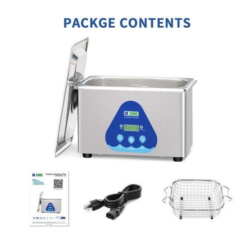 Cleaning Machine-Ultrasonic Jewelry Cleaner with Digital Timer and Basket