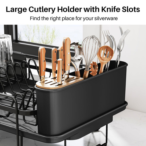 SNTD Dish Drying Rack - Large Dish Racks for Kitchen Counter