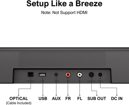 ULTIMEA 7.1ch Sound Bar with Subwoofer, Virtual Surround Sound System for TV, Sound Bar for Smart TV with 4 Surround Speakers