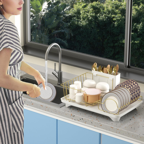 Buruis Dish Drying Rack for Kitchen Countertop