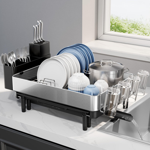 Urackify Dish Drying Rack for Kitchen Counter