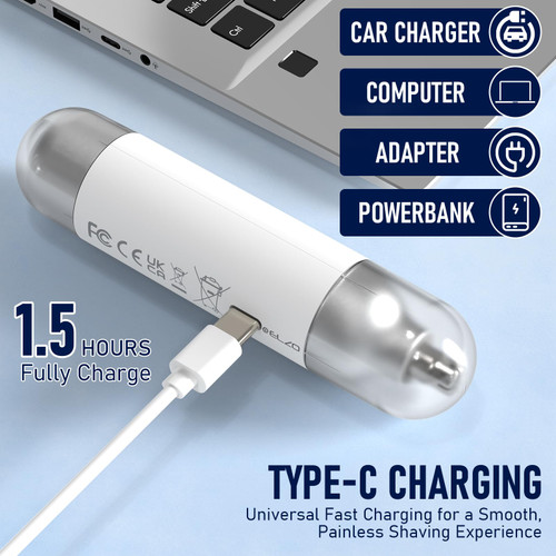 Nose Hair Trimmer for Women Men, 2 in 1 Rechargeable Flawless