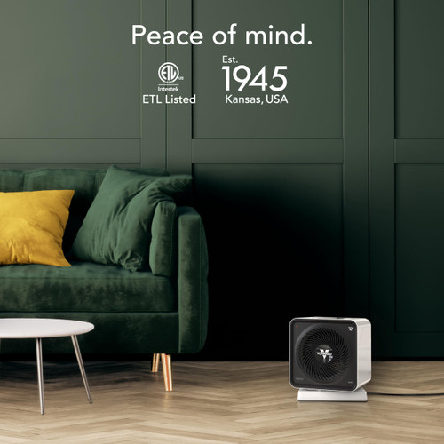 Vornado Velocity CUBE 5 OSC Whole Room Space Heater with 70º Oscillation, Remote Control, Vortex Heat Circulation