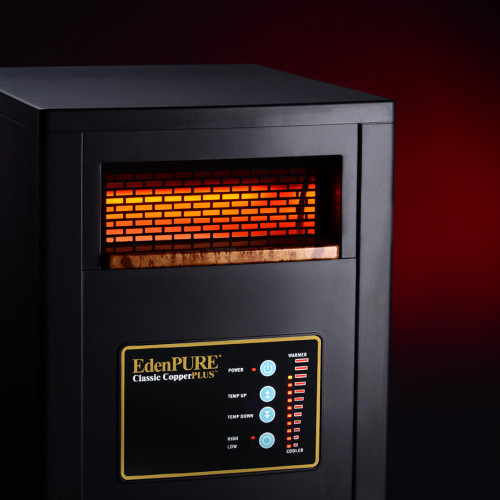 1500 W Energy-Efficient Zone Heater for Large Rooms up to 1000 sq ft — Quiet Operation, Cool-Touch Safety, Portable Comfort for Home, Bedroom or Office