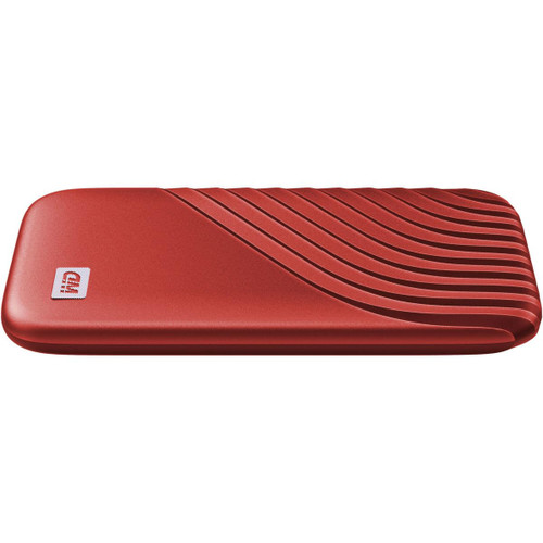 Western Digital 2TB My Passport SSD Portable External Solid State Drive, Red, Sturdy and Blazing Fast, Password Protection with Hardware Encryption - WDBAGF0020BRD-WESN