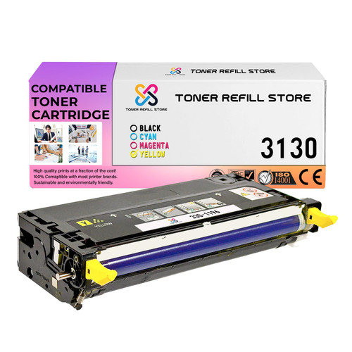 Toner Refill Store ™ Yellow Compatible Toner Cartridge for The Dell 3130 3130cn 3130cnd 330-1196 330-1204