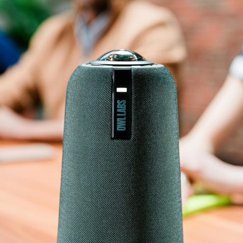 Meeting Owl 4+ 360-Degree, 4K Smart Video Conference Camera, Microphone, and Speaker (Automatic Speaker Focus, Smart Zooming, and Noise Equalizing) (Renewed)