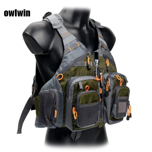 Owlwin life vest life jacket fishing outdoor sport flying  men respiratory jacket safety vest