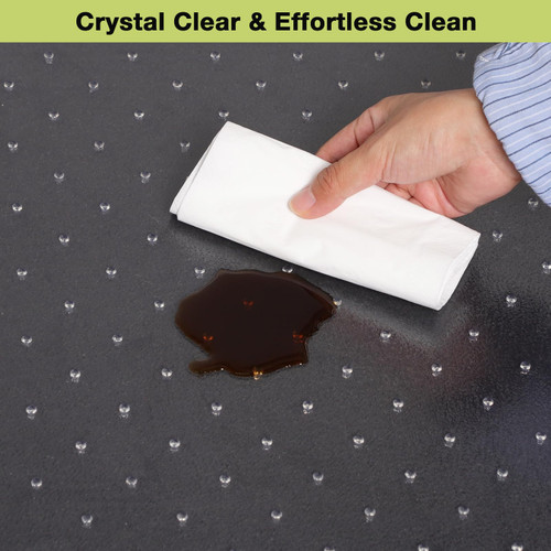 【Shipped Flat】2 Packs 32" x 48"Heavy Duty Clear Office Chair Mat for Thick Carpet,Durable Plastic Under-Desk Carpet Protector,Chair Mat for Rolling Desk Chairs for Home and Office Workspace Protection