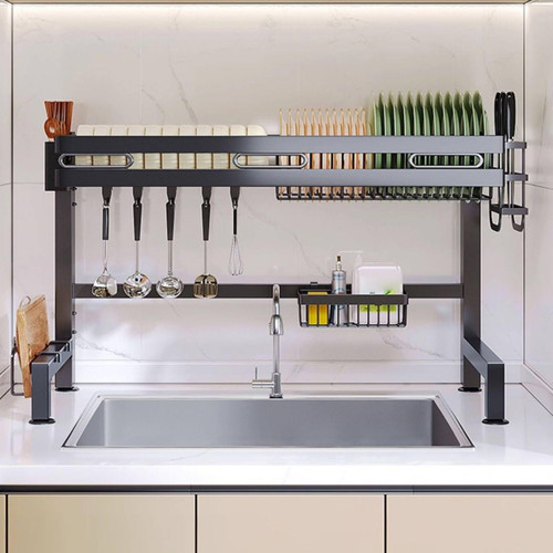 Space-Saving Over The Sink Dish Drying Rack for Kitchen Counter