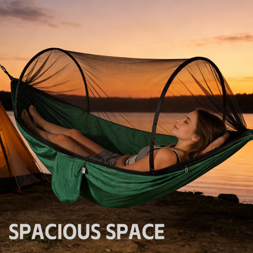 Camping Hammock with Mosquito Net - Double & Single Portable Hammocks