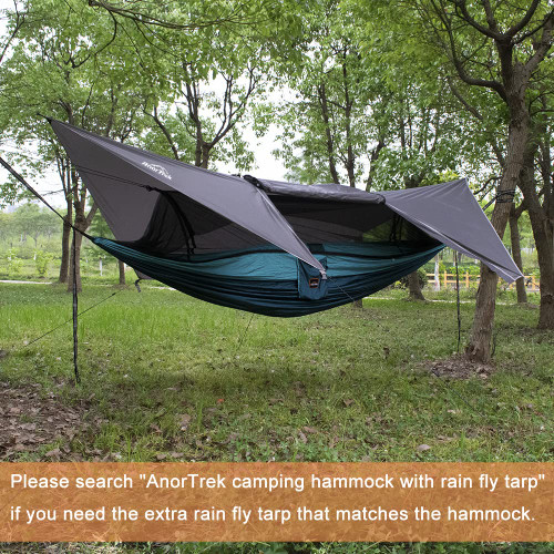 Camping Hammock with Mosquito Net, Double & Single Lightweight Portable Hammocks
