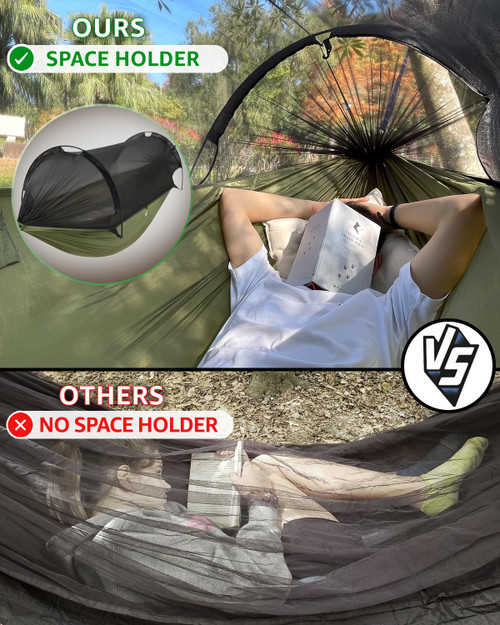 Camping Hammock with Mosquito Net Up to 500lbs, Ultralight