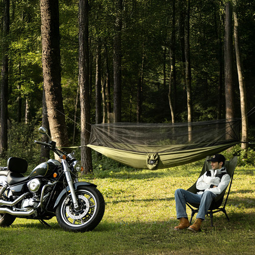 Night Cat Hammock with Mosquito Net: Portable Camping Hammock with Tree