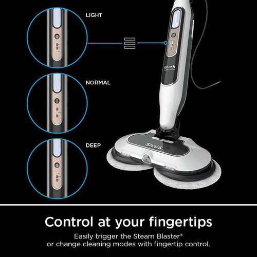Shark S8201 Steam & Scrub with Steam Blaster Technology All-in-One Hard Floor Steam Mop with 3 Steam Modes & LED Headlights