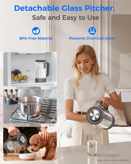 Waterdrop M6H Instant Hot Reverse Osmosis System Countertop Water Filter