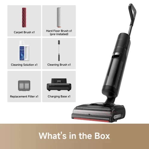 DREAME H15 Pro CarpetFlex Cordless Vacuum Mop, Wet Dry Vacuum Cleaner with Dual Brushes for Hard Floors & Carpet