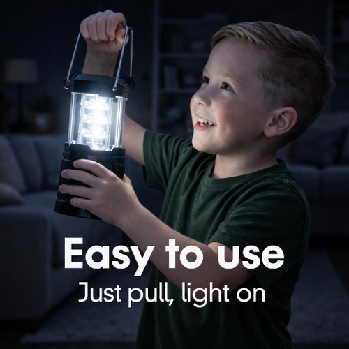 4 Pack Rechargeable Emergency Lanterns for Power Outages, USB-C & Sola