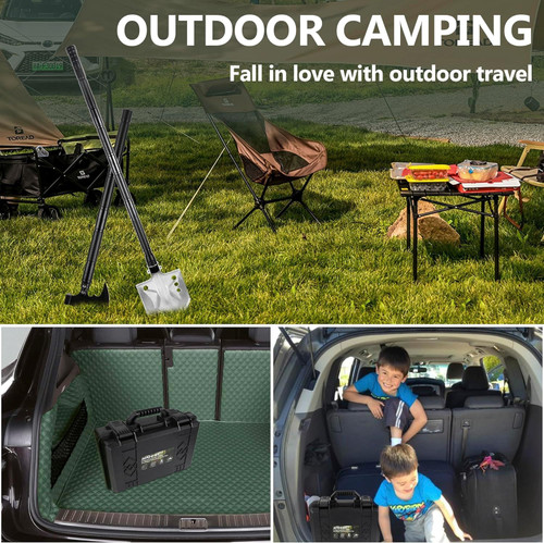 Tactical Shovel Survival Tool Set with Multi Tools for Camping Hiking