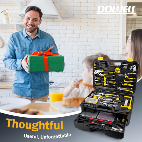 299-Piece Professional Hand Tool Set, Ultimate Drawer Toolbox with Sockets,