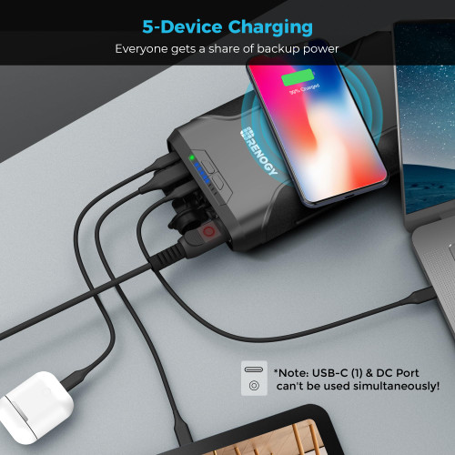 Power Bank with 60W PD, CPAP Battery for Camping, High